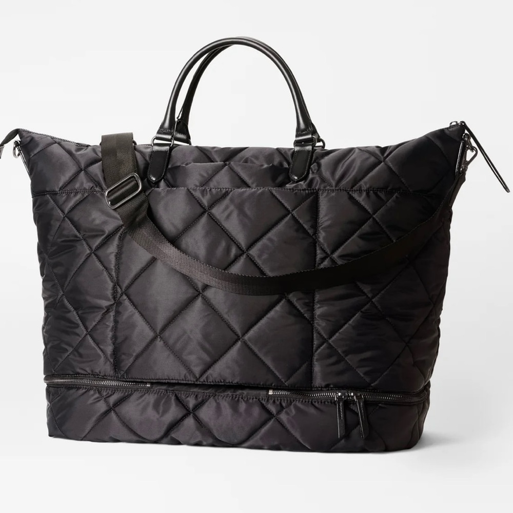 Great gift! MZ Wallace Madison Weekender Black Quilted Travel Bag NWT - Picture 12 of 12